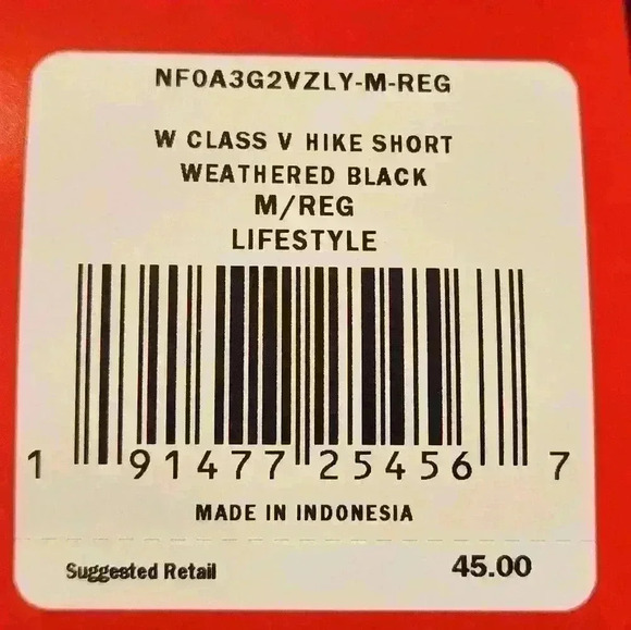 Women's North Face 3" Class V Hike Hiker Short in Weathered Black - Picture 9 of 11